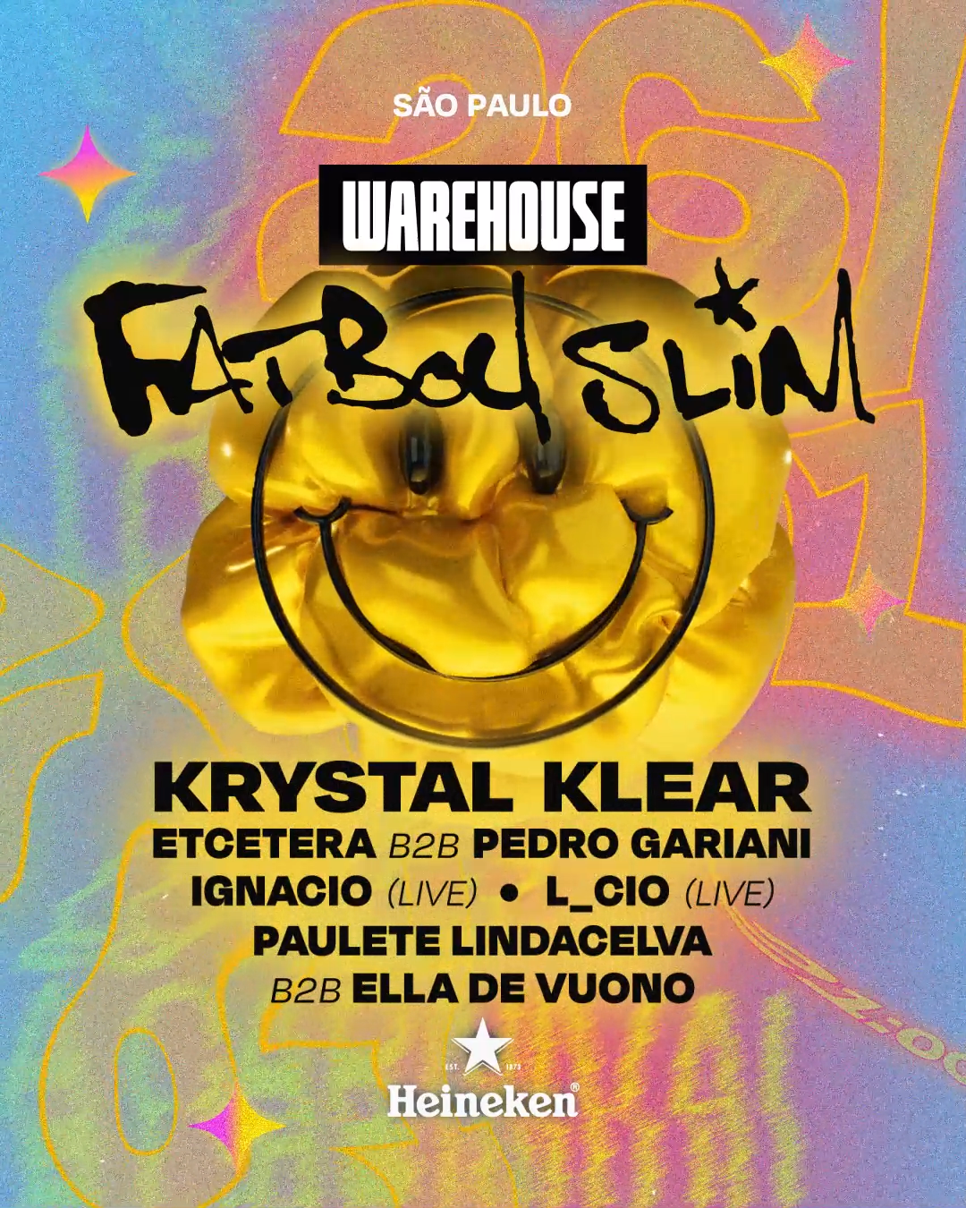 Fatboy Slim e Krystal Klear comandam festa no Centro de São Paulo